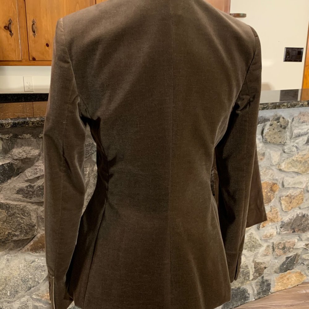 ralph lauren two piece brown suede women pant suit - Picture 7 of 11
